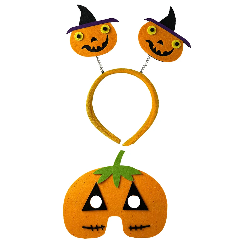 

Pumpkinheadbandscostume Pumkin Head Hair Headband Hat Kit Hoops Adults Adult Haloween Craft Kids Scary Womens Headpiece Props