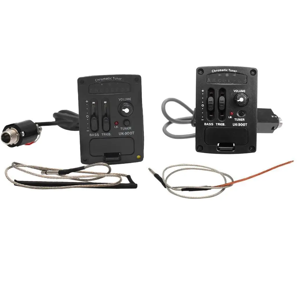 

UK-300T Ukulele 2 Band Piezo Pickup Preamp for Ukulele Accessory 68cm
