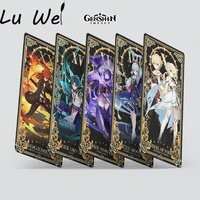 hot game genshin impact tarot cards poker diluc klee zhongli friends gathering leisure and entertainment props for fans gifts