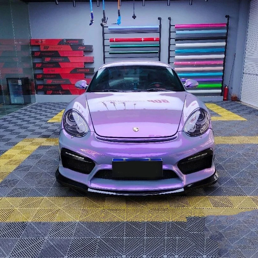 

1.52*18m Magic Twin Candy Metallic Grey Purple Vinyl Wrap Color Shift Wrap