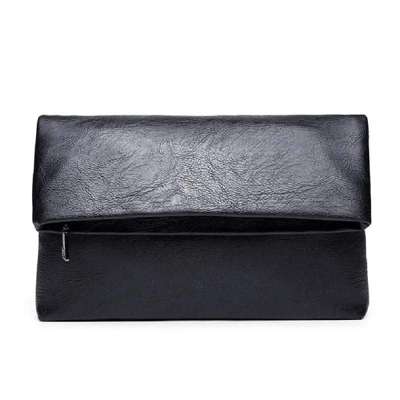 

Latest Fashion Woman PU Leather Envelope Bag Casual Clutch Bag Handbag Women Wallet Bag Black Women Evening Clutch Bag 2022