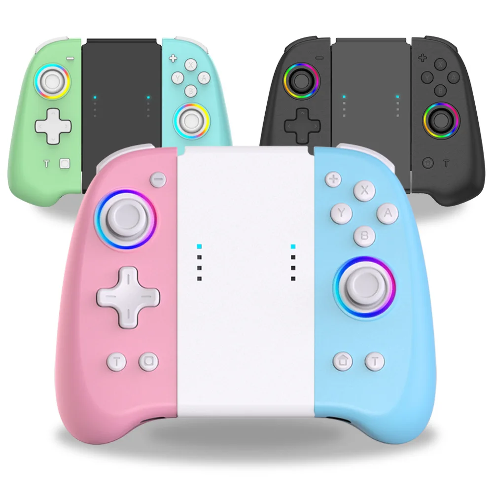 

Game Switch Wireless Controller LED Lighting Bluetooth Gamepad for Nintend Switch NS Handle Grip Controller Grip for Switch Game