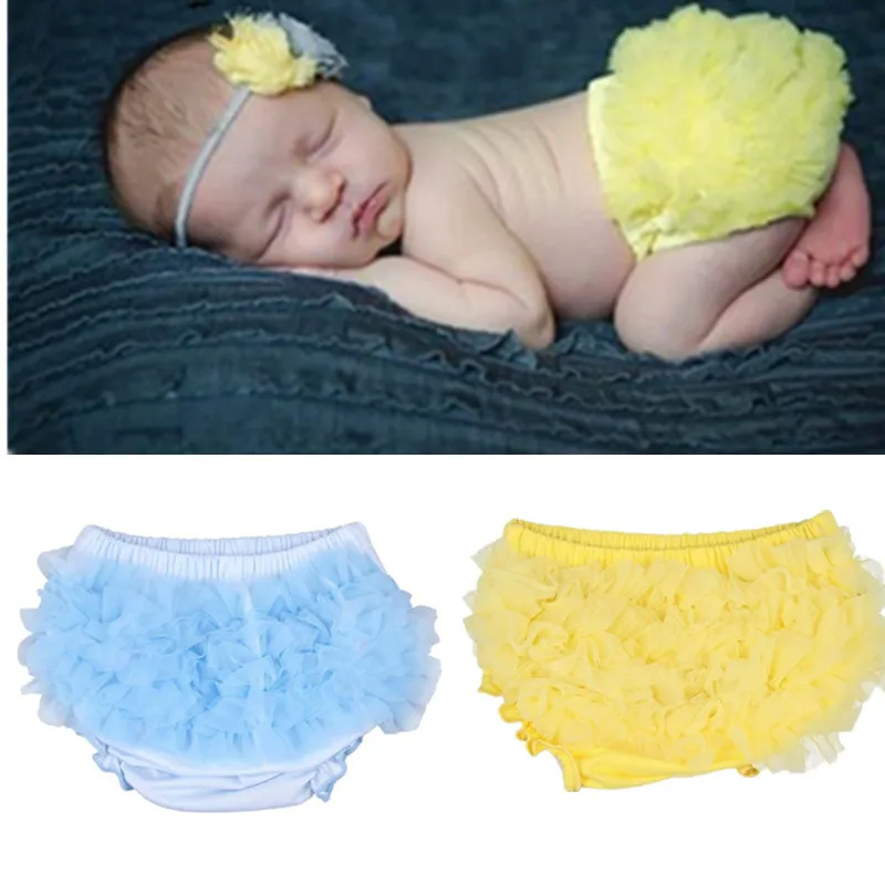 

Lace Photography Costume Baby Toddler Newborn Cotton Panties Ruffled Ruffle Short Children Underpants Underwear