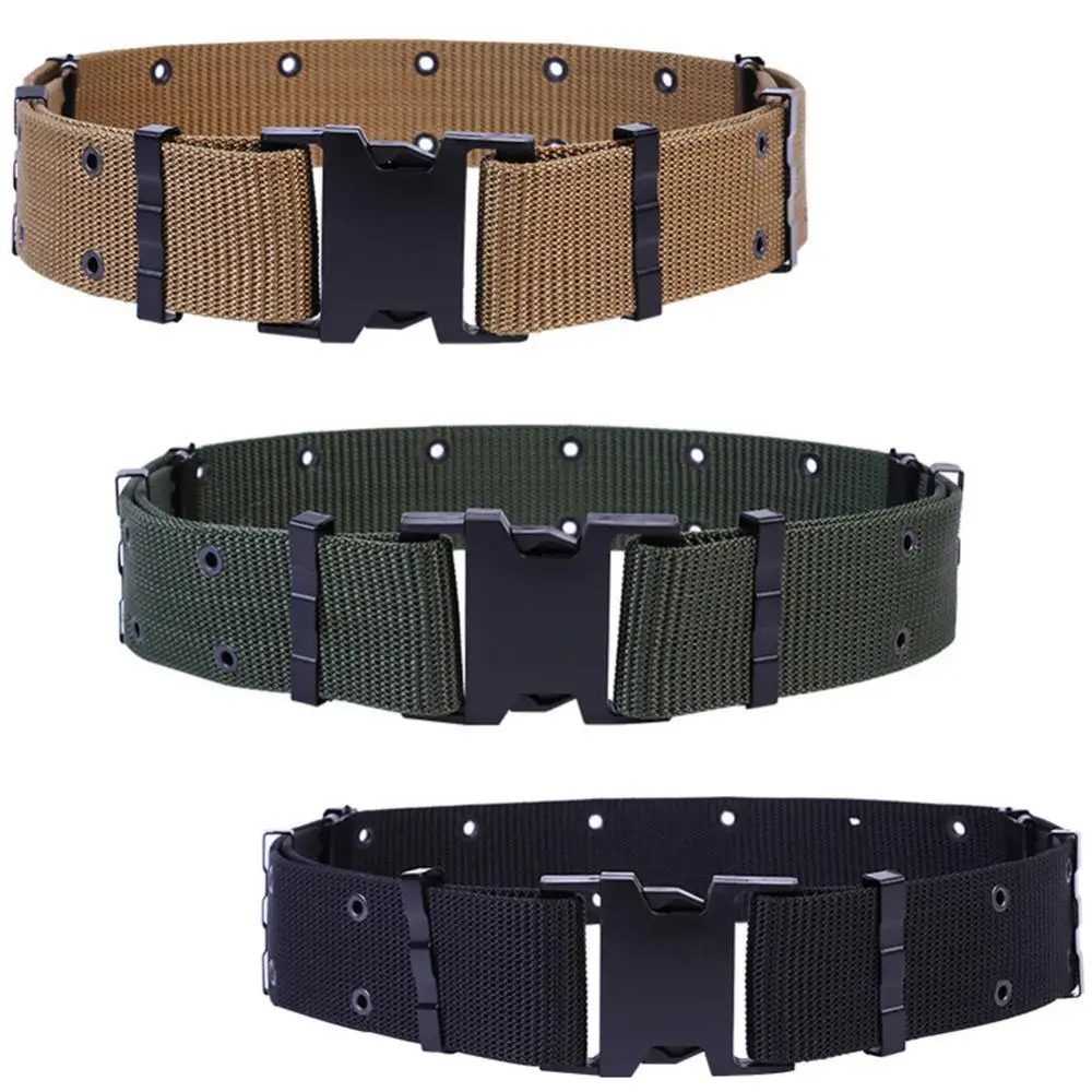 Adjustable Outdoor Survival Tactical Emergency Rescue Canvas Military Waist Belt