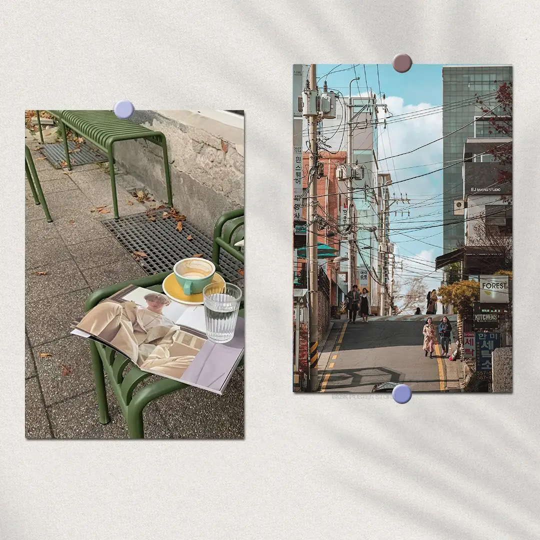 10 шт. романтические маркеры наклейки плакаты карточка для скейтборда кофе