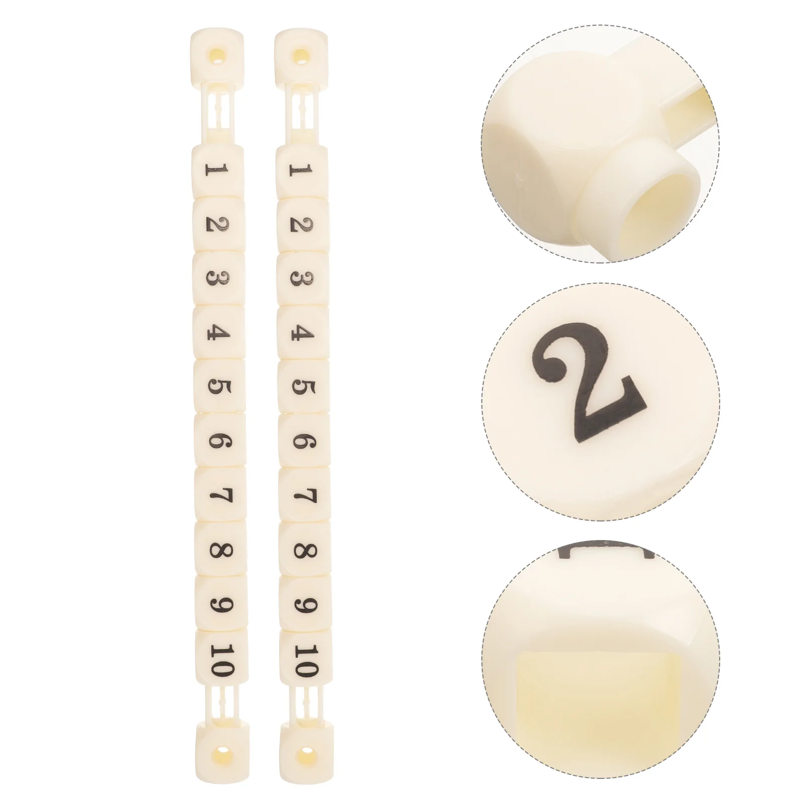 

2 Pcs Footballs Portable Score Counters Foosball Keepers Convenient Markers Eco-friendly Plastic Scorekeeper for Child