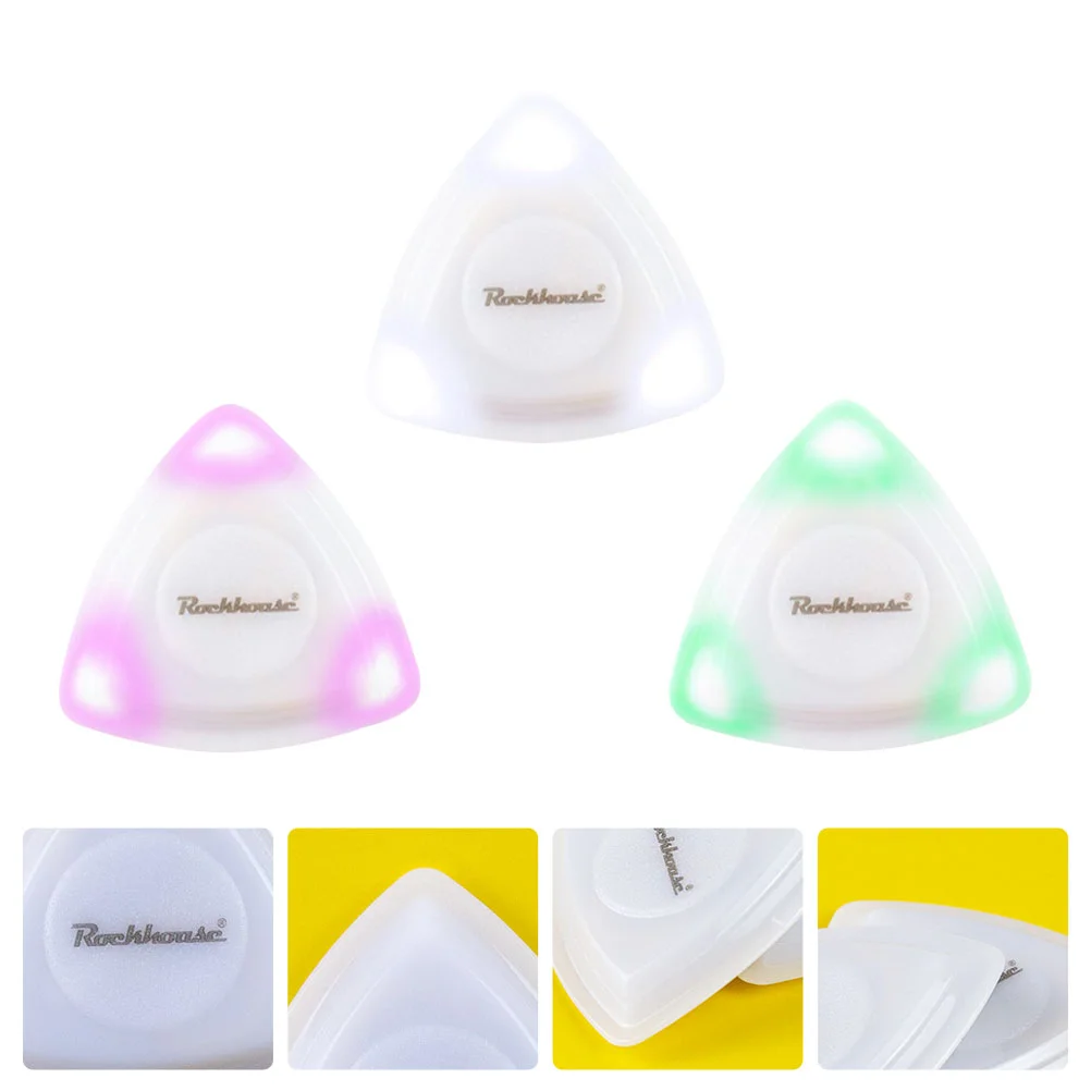 

3 Portable Glowing Practical Guitar Picks Guitar Picks for Men