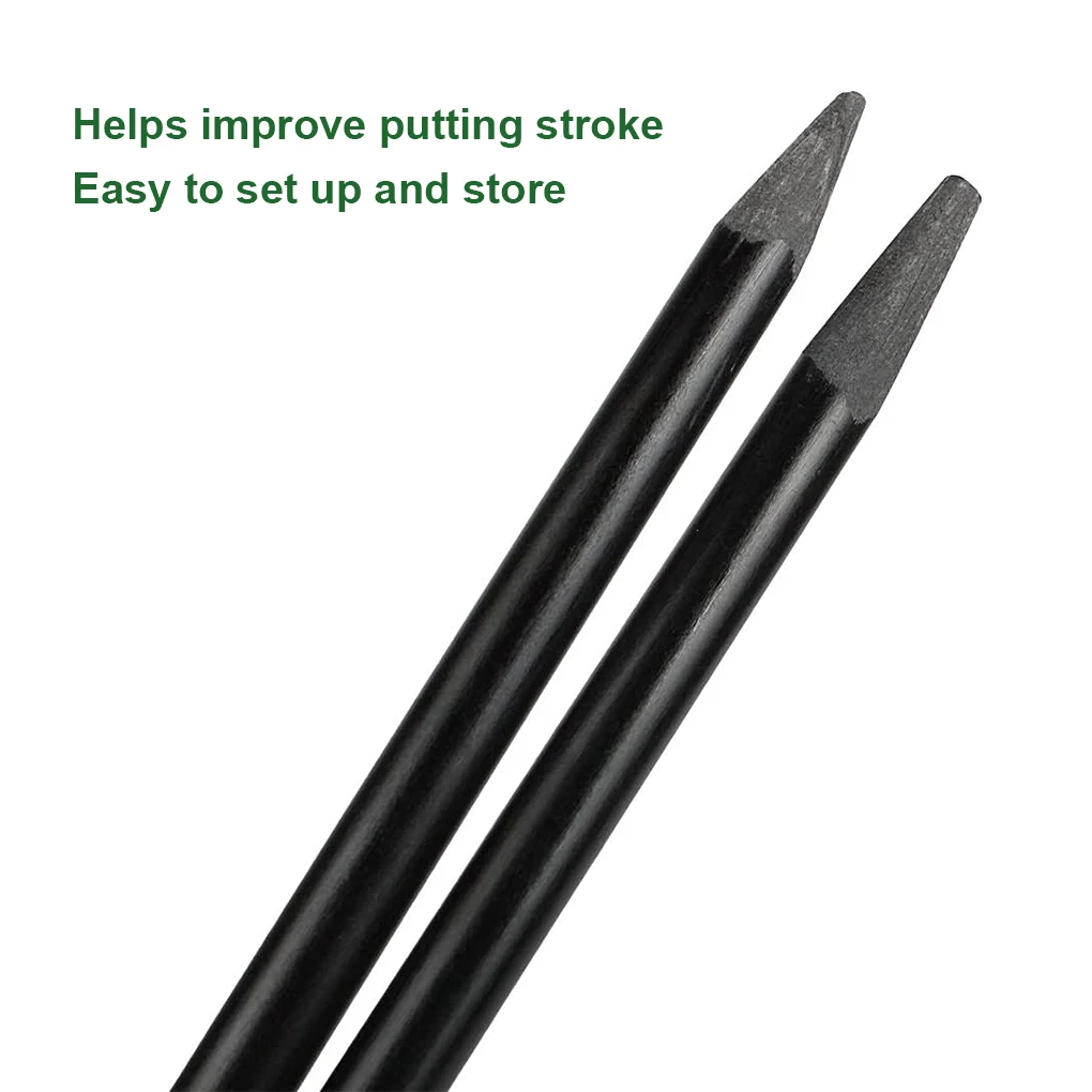 

Golf Alignment Sticks Swing Putting Guide Line String Garage Indoor Outdoor Sport Training Aids Exercise Tools