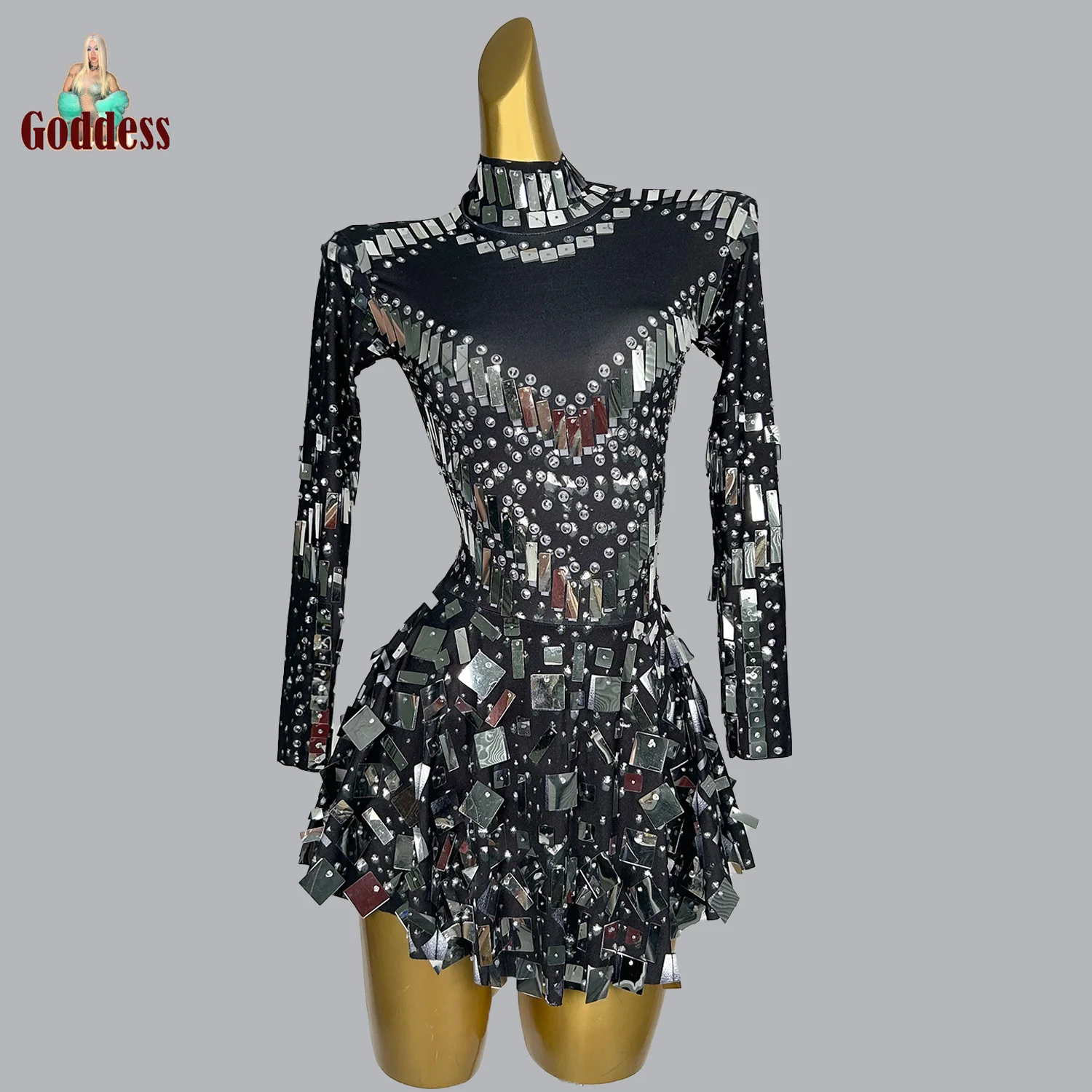 Блестящее женское приталенное платье облегающее мини-платье для клуба бара