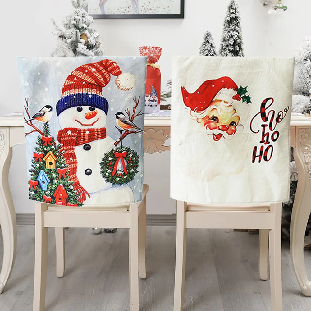 

Christmas Xmas Chair Cover Banquet Chair Cover Christmas Decorations For Home Table Christmas Ornaments Gifts New Year 2023