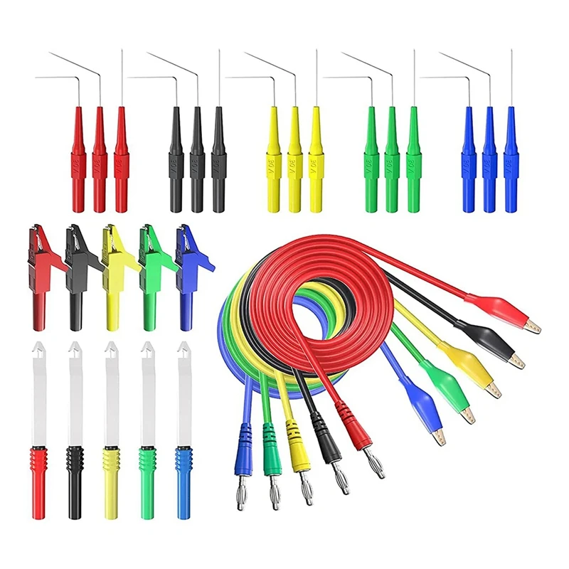 

1 комплект задних зондов, 4 мм, штекер типа «банан», чтобы облегчить работу автомобиля