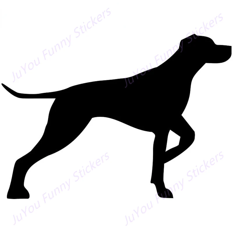 

JuYou Funny Stickers Exterior Accessories German Shorthaired Pointer Silhouette Car Stickers Die Cut Windshield Decals Graphics
