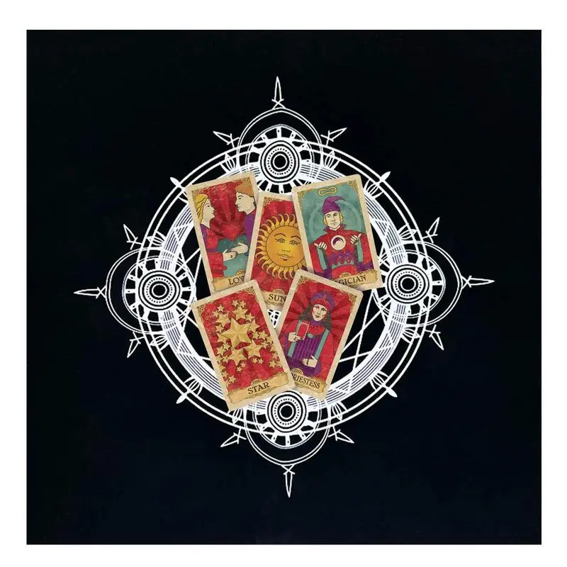 

Скатерть Таро, Таинственный узор, алтальная ткань, альтер-ткань, Таро для рассады, ткань для чтения Таро, домашний декор