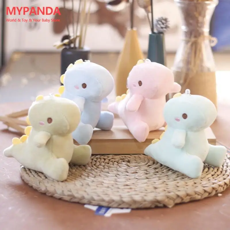 

1Pc 12cm Big Tail Dinosaur Plush Doll Car Key Chain Bag Pendant Cute Doll Couple Backpack Pendant Key Chain Plush toys 12CM