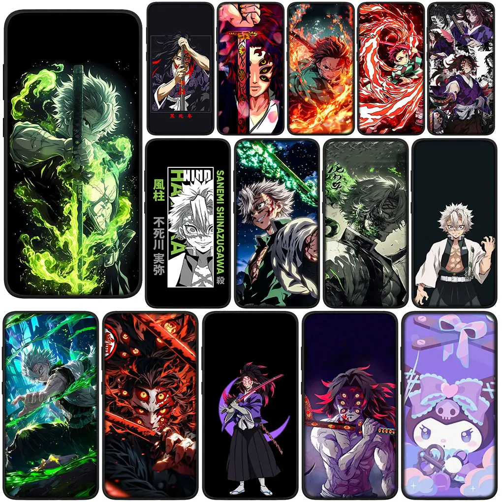 Demon Slayer Kokushibo Sanemi Shinazugawa Casing for Samsung Galaxy Note 20 Ultra 10 8 9 S10 Lite S9 A6 A8 Plus A9 Cover Case