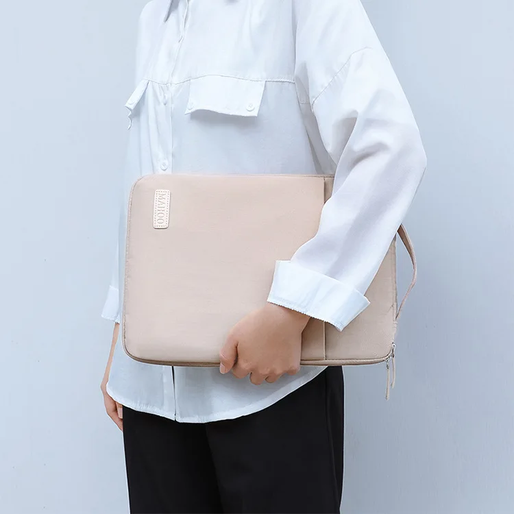 Laptop Sleeve Bag 13.3/14.1/15.6 Inch Notebook Handbag for Macbook Air Pro Case Cover Waterproof Side Carry Laptop Line Sleeve