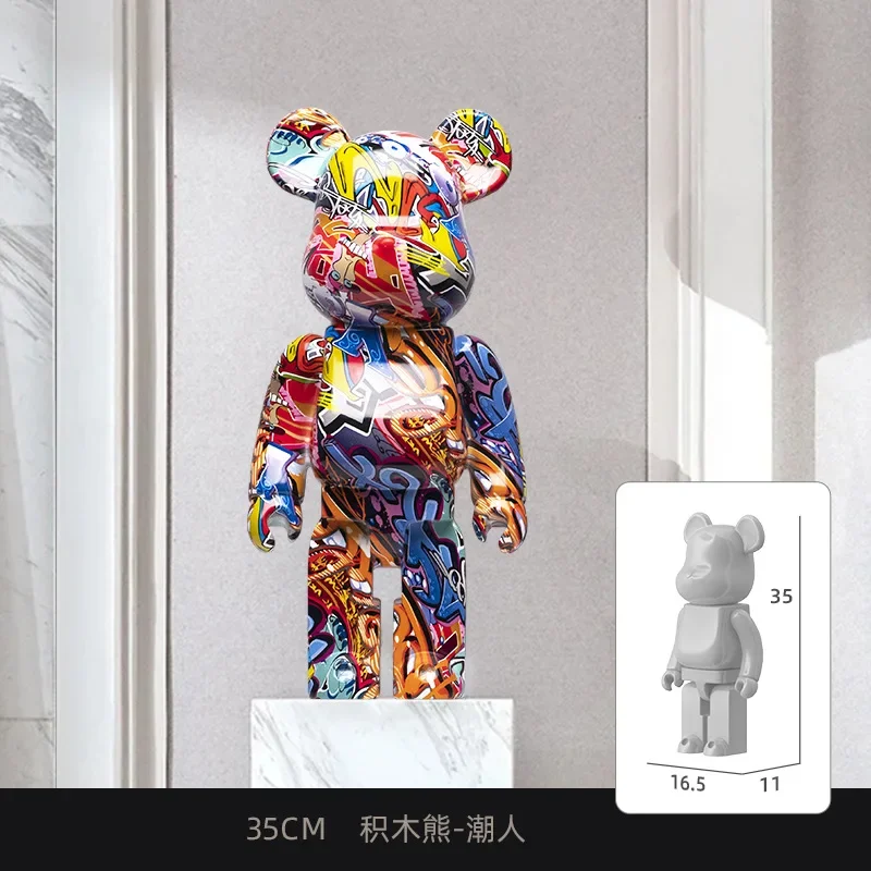 Пластиковые граффити Chaoren Bear 35 см