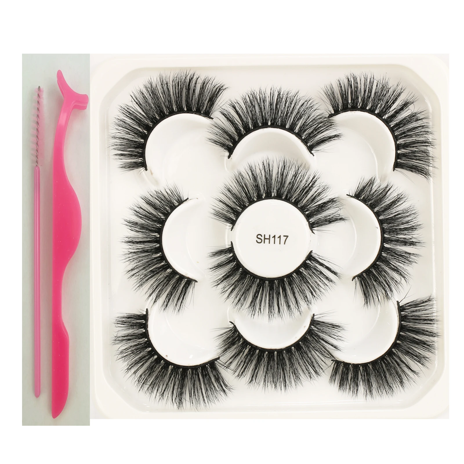 

Shegoal Fast Fashion 3D Faux Mink Lash Soft Light Ordered Factory Directly Support Little Business Makeup Beauty Free Packaging