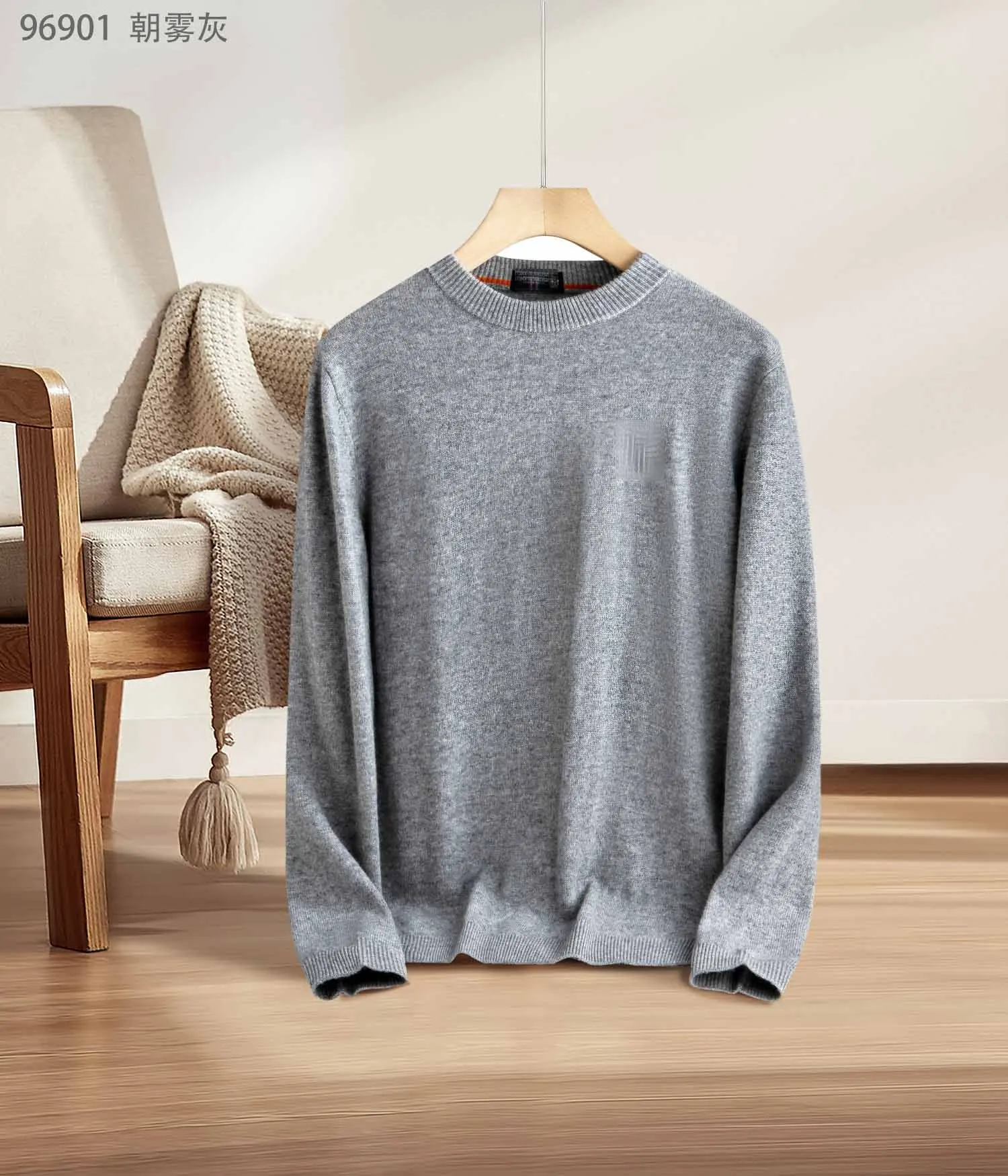 Новый кашемировый свитер с длинными рукавами DIKUM's Boutique на осень и зиму 2025 года