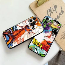 Dragon Ball Phone Case For Funda iPhone 11 13 Pro Max 12 Mini X XR XS 6 6s 7 8 Plus Black Celular Soft Back Carcasa Coque