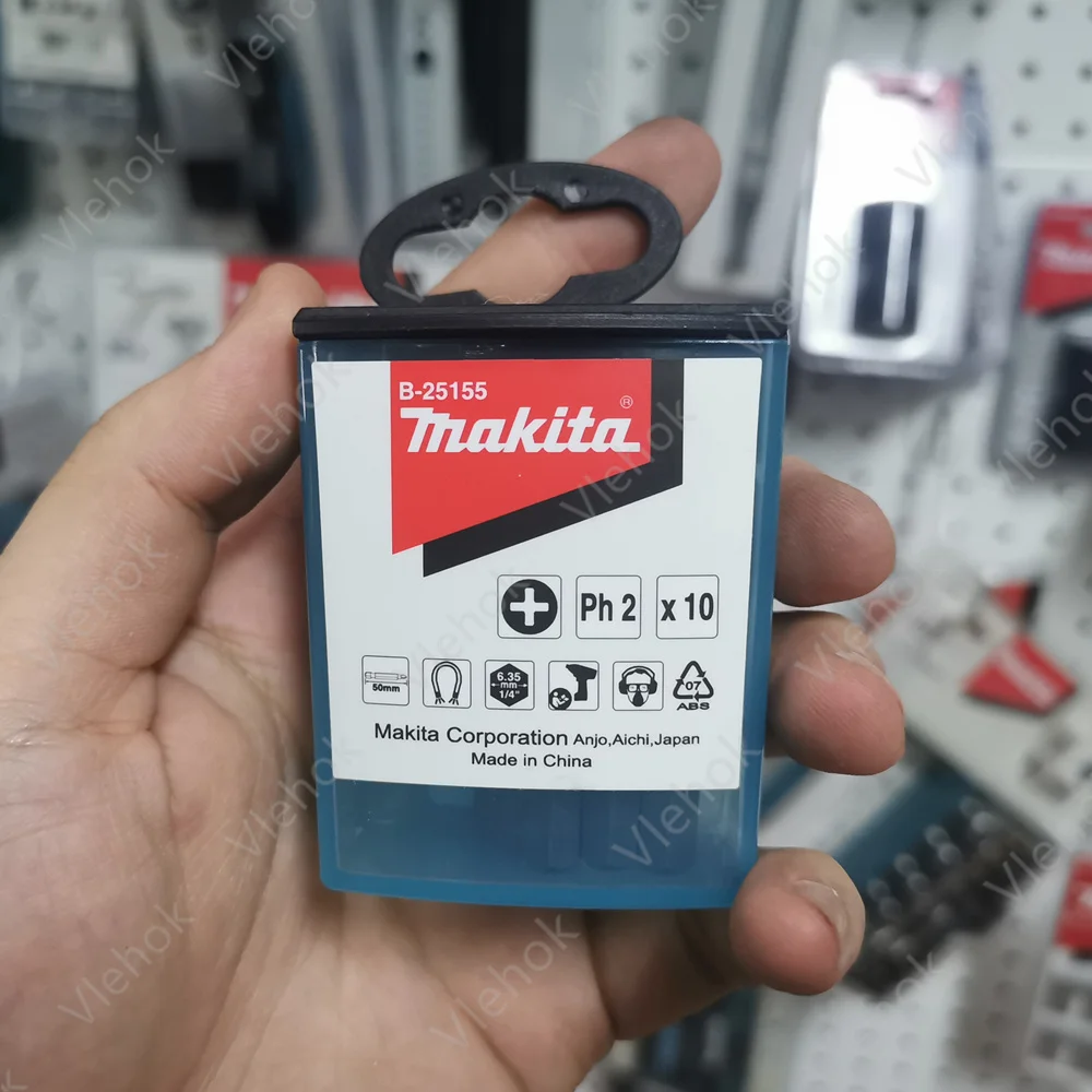 

Makita 10PCS PH2 50MM NZ Magnetic Bit B-25155 Electric drill electric tool accessories Electric screwdriver bits