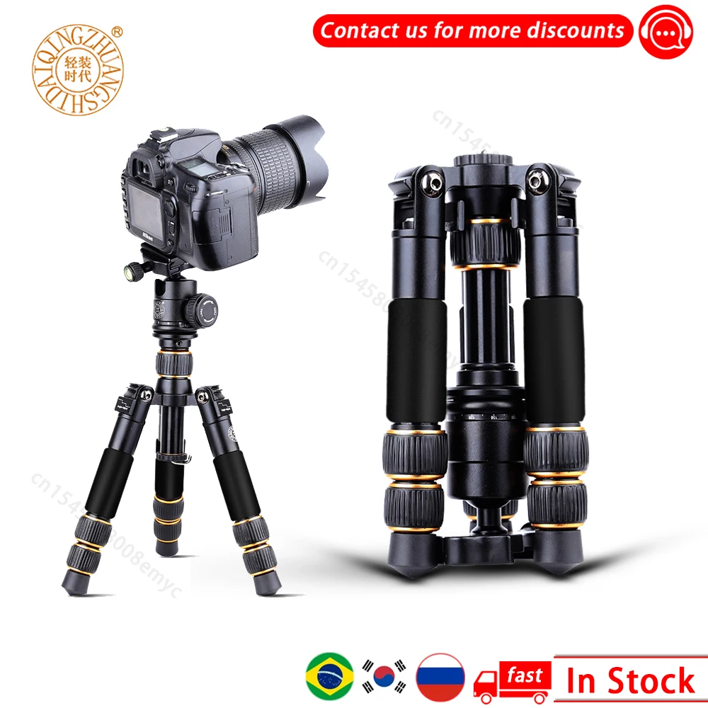 

QZSD Q999H 62 ''алюминиевый Профессиональный штатив 90 градусов поперечный с системой быстрого крепления шаровая Головка Для DSLR-камеры