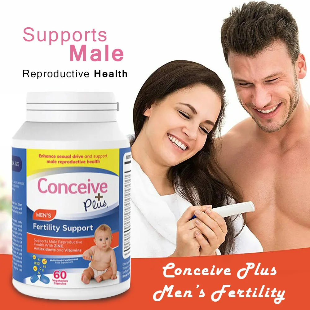 

Conceive Plus Men Fertility Support Promotes Sperm count and Viable concentration Male Reproductive Health 60 Caps