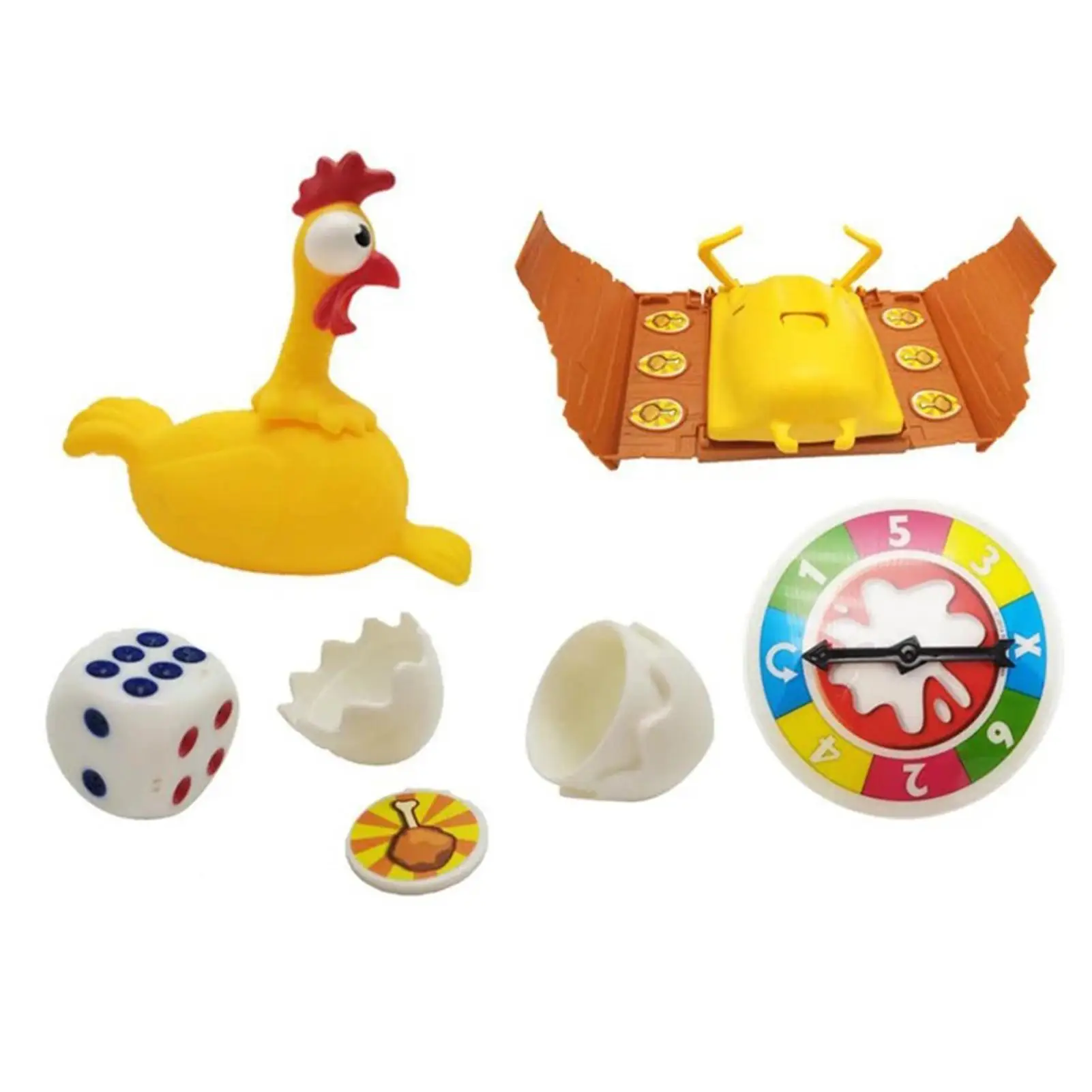 

Squeeze Chicken Egg Laying Hens Anti Stress Toy For Kids Adult Halloween Gifts Tabletop Game Tricky Funny Gadgets Party Prank