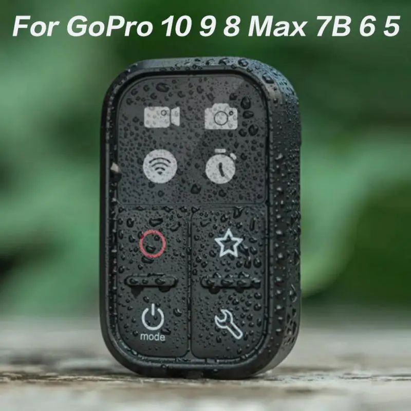

Пульт дистанционного управления для GoPro 10 9 8 Max 7B 6 5 с запястьем YOCTOP 420 мА/ч водонепроницаемый 80 м Bluetooth пульт дистанционного управления для Gopro...