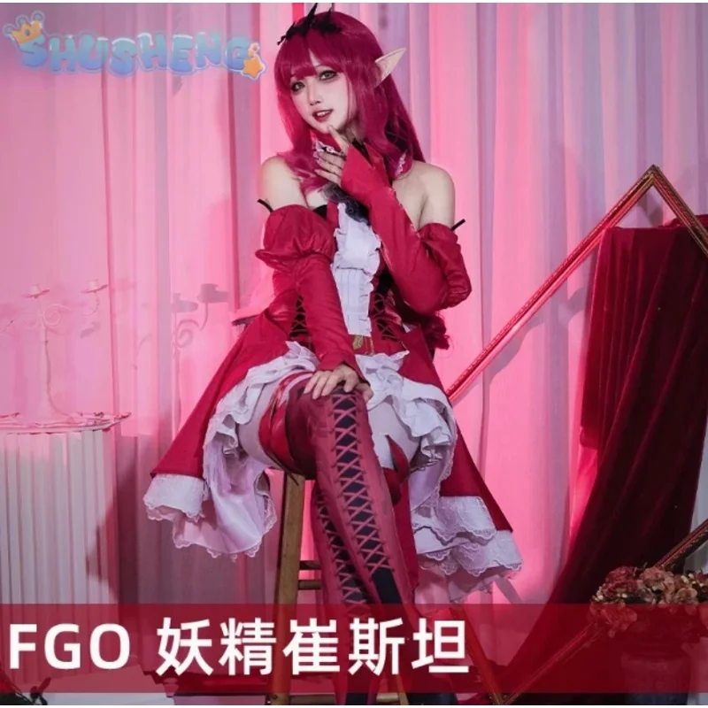 Фото COSda@Cosplay@avda@FGO Fairy Knight Tristan/Baobhan Sith Косплей Fate/Grand Order Костюм для вечеринки Бал Великолепная принцесса Лолита Dr №2