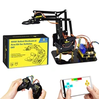 Keyestudio STEM  4DOF Robot Arm Kit  Mechanical Arm Claw Kit PS2 Control For Arduino Robot Arm Kit DIY Programming Robot