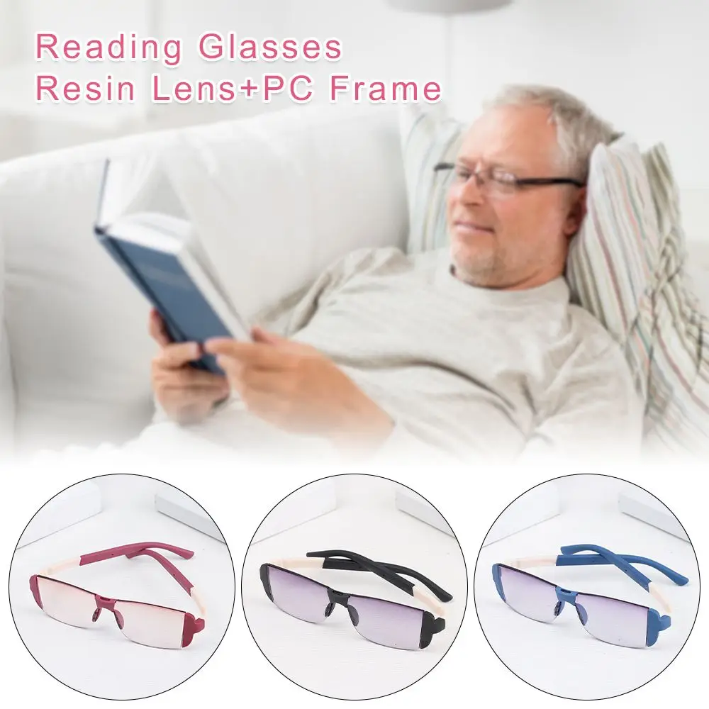 

Бифокальные Мультифокальные очки унисекс без оправы для дальнозоркости очки с защитой от синего света очки для чтения Магнитная терапия TR