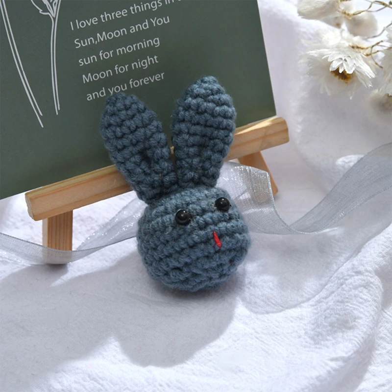 Вязаный крючком Кролик ручной работы жевательные вязаные бусины сделай сам