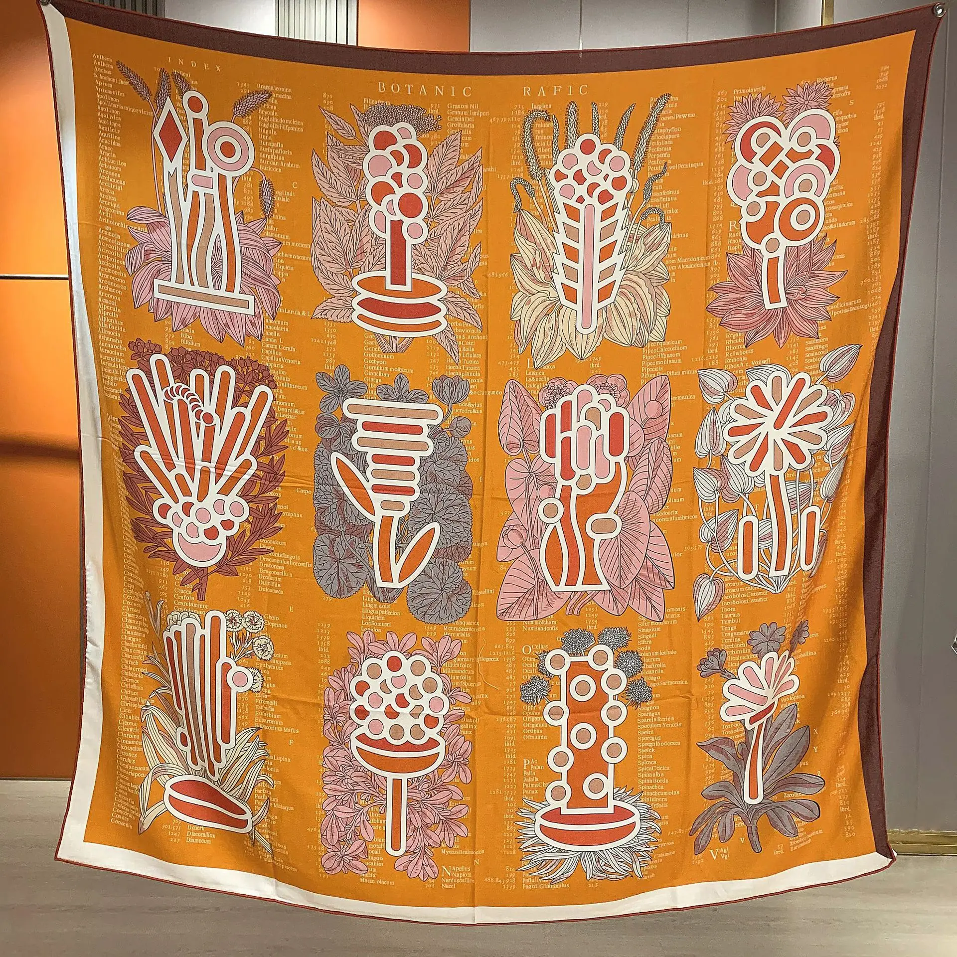 Рисунок 4 - Кашемировый шерстяной шелковый шарф с двойным принтом