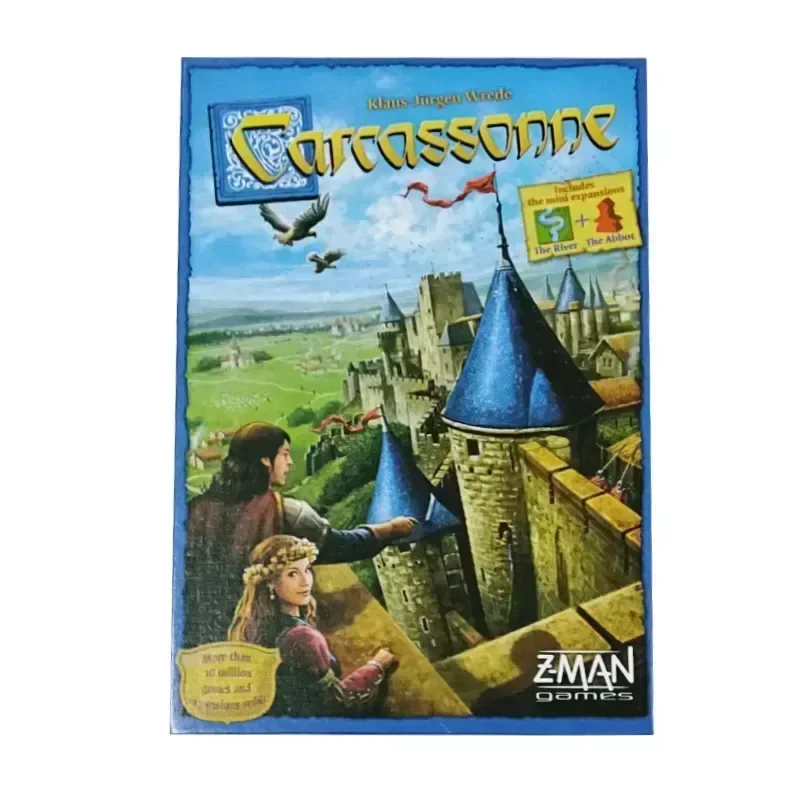 Зимняя версия настольной игры Carcassonne для 2-5 игроков семейный забавный вечерний