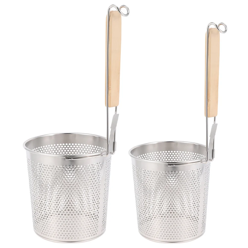 

Fence Pasta Basket Clip Colander Strainer Handle Fine Liquids Scoop