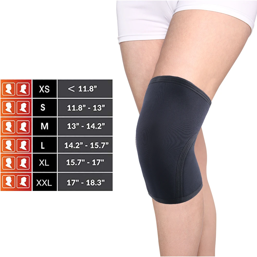 1 пара наколенников 7 мм неопреновые наколенники приседания для тяжелой атлетики