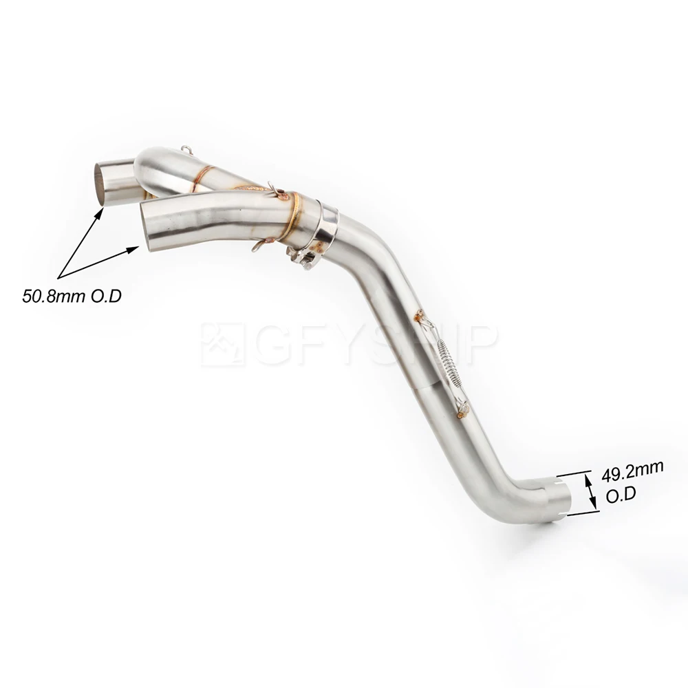 Для Honda VFR 800 2002 - 2011 2012 2013 VFR800 VTEC RC46 / ABS Escape Slip-on глушитель для мотоцикла средняя