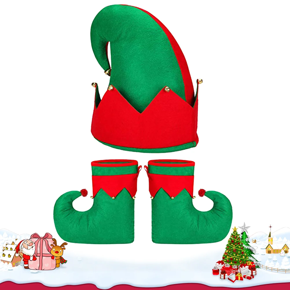 

3pcs Shoes Durable Green Christmas High-qulity Shoes for Men Party Gift