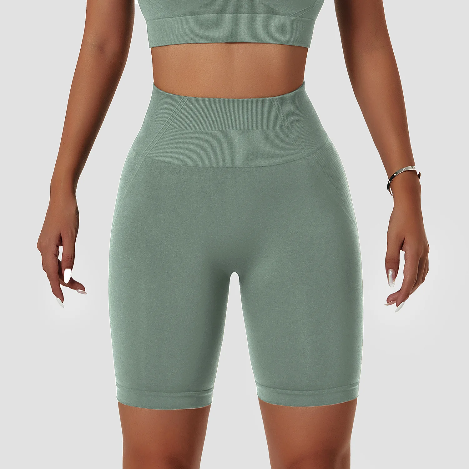 Seamless Yoga Shorts Women High Waist Gym Push Up Short Leggings Scrunch Tight Booty Shorts Running Cycling Shorts Fitness Pants