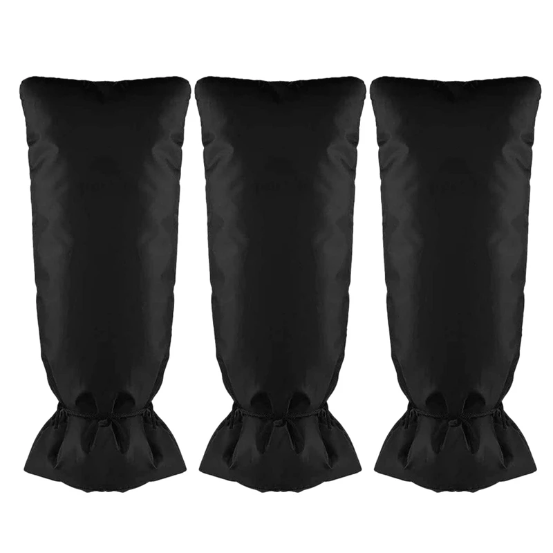 

3Pcs Outdoor Faucet Covers For Winter Freeze Protection, Large Outside Garden Faucet Sock Insulation Cover Antifreeze