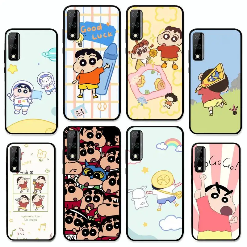 

Cartoon C-Crayon Shin-chan Phone Case for Huawei Y 6 9 7 5 8s prime 2019 2018 enjoy 7 plus