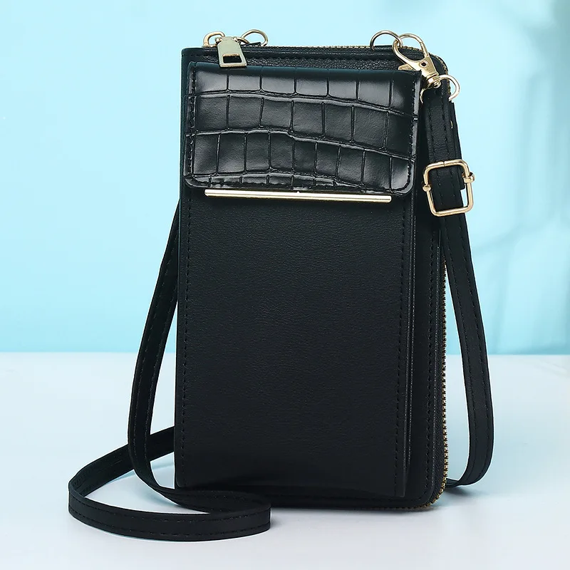 

Shoulder Bag for Women Mobile Phone Bags Female Crossbody Wallet Stone Pattern Card Holder sac