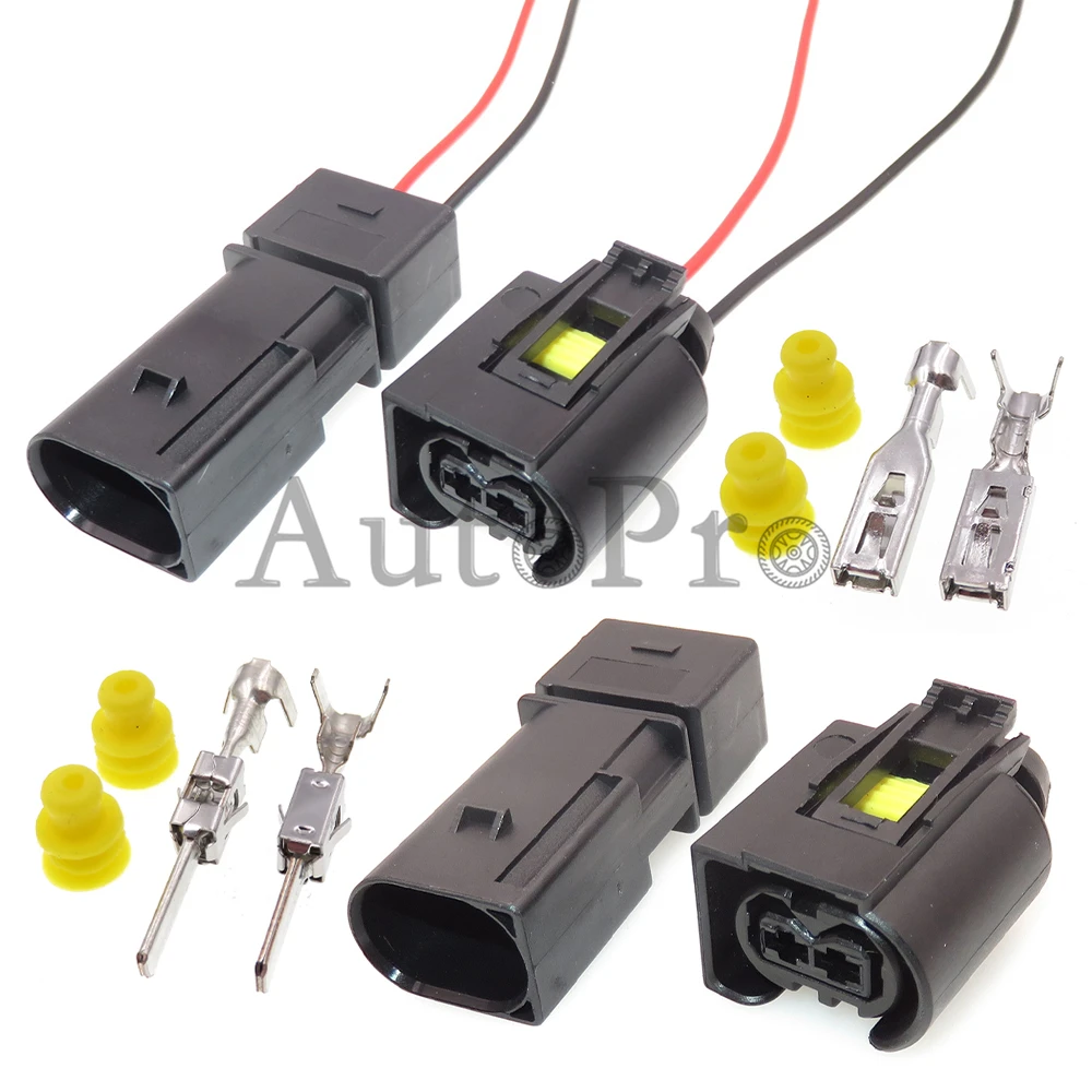 

1 Set 2 Hole Car Shock Absorber Electric Cable Socket 50290937 9441292 09441261 Auto Ignition Coil Sealed Plug For VW BMW