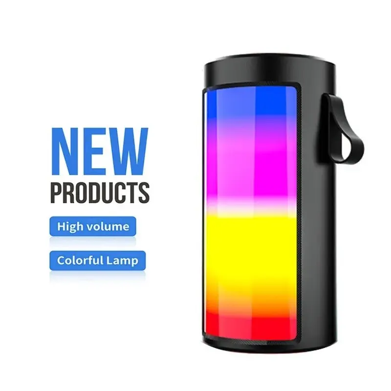 

High Power Wireless Bluetooth Speaker Portable Subwoofer Sound Box Car Audio Player with Bass LED Lights