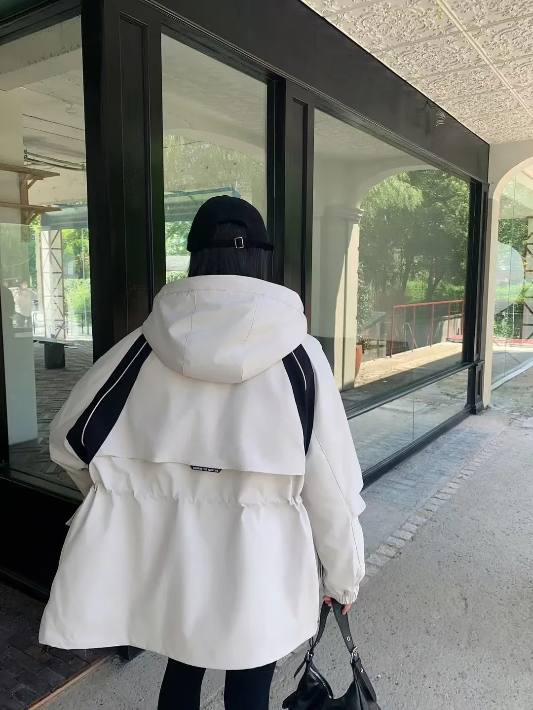 Осень/зима 2022 новый женский пуховик с капюшоном белый утиный пух ветрозащитная