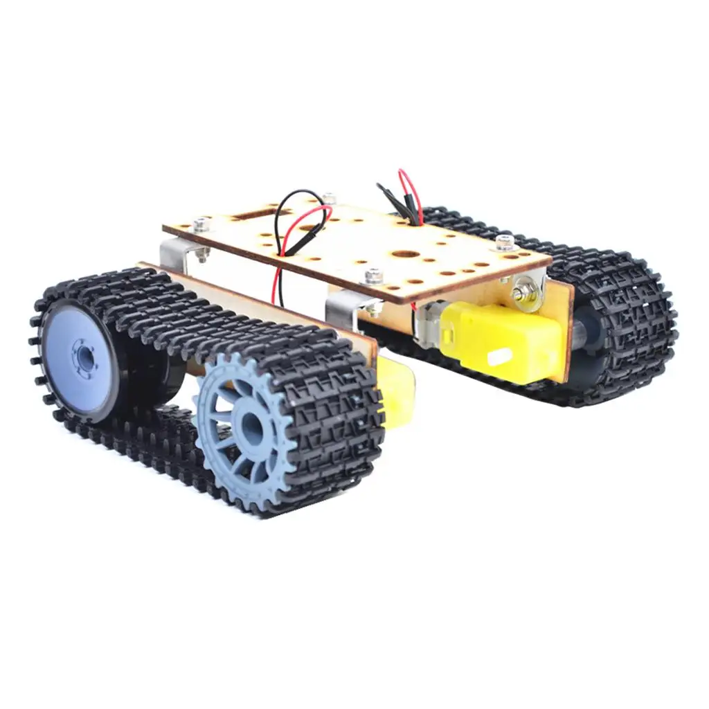 

Robotic DIY Chassis Track Crawler DIY Car Robot with TT Motor