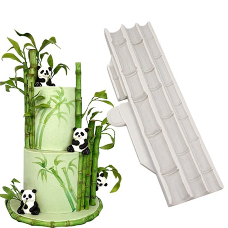 Силиконовая форма в виде бамбуковой панды для украшения торта инструменты