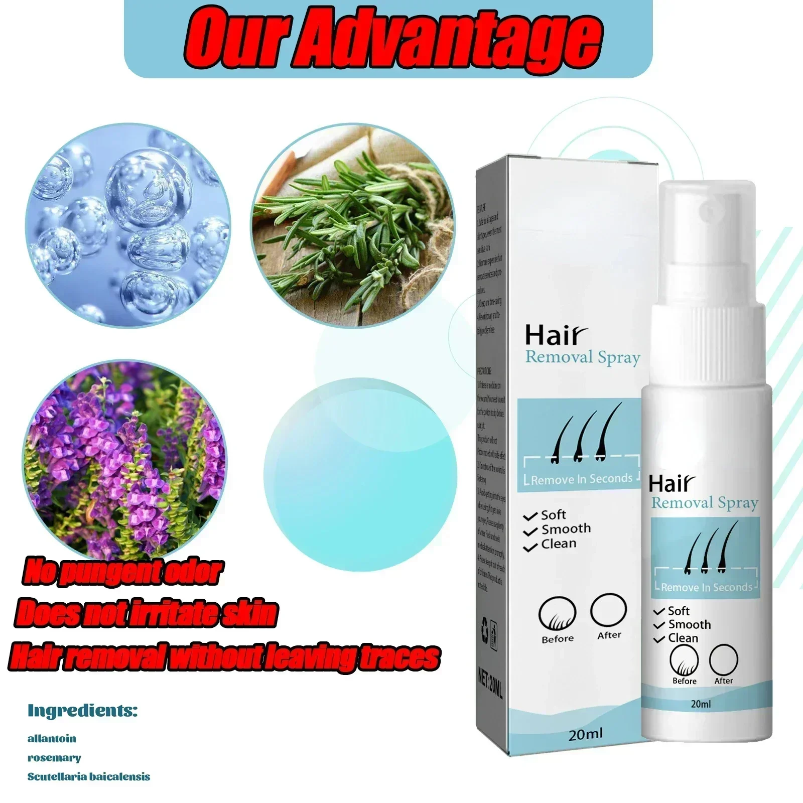 Спрей для быстрого удаления волос безопасные боли удаление подмышек на ногах