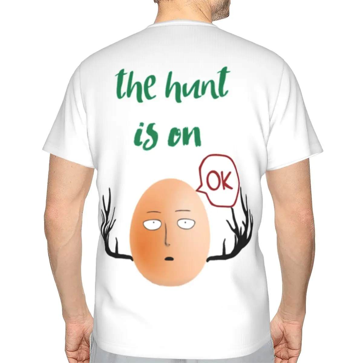 Футболка мужская оверсайз повседневная тенниска из полиэстера с принтом в виде